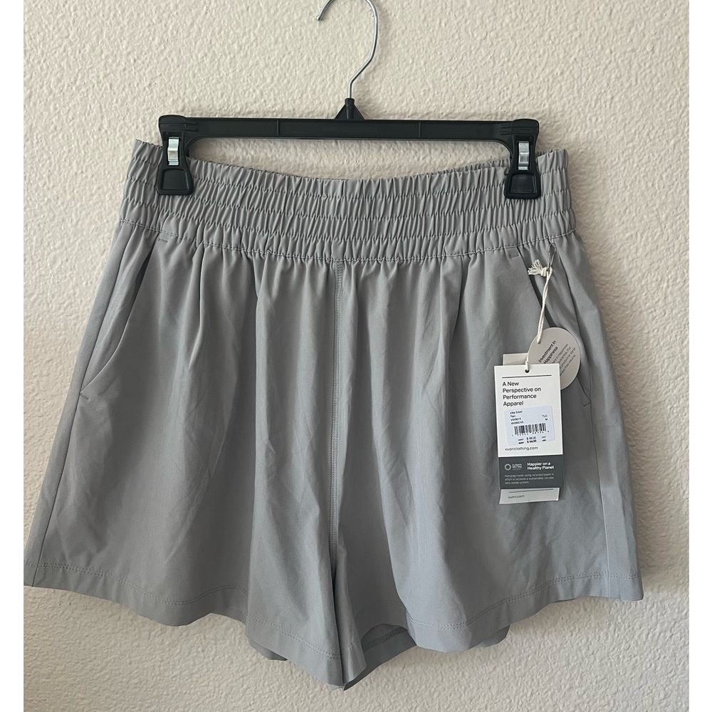Vuori Gray High Waist Shorts with Elastic Waistband BRAND NEW, NEVER WORN